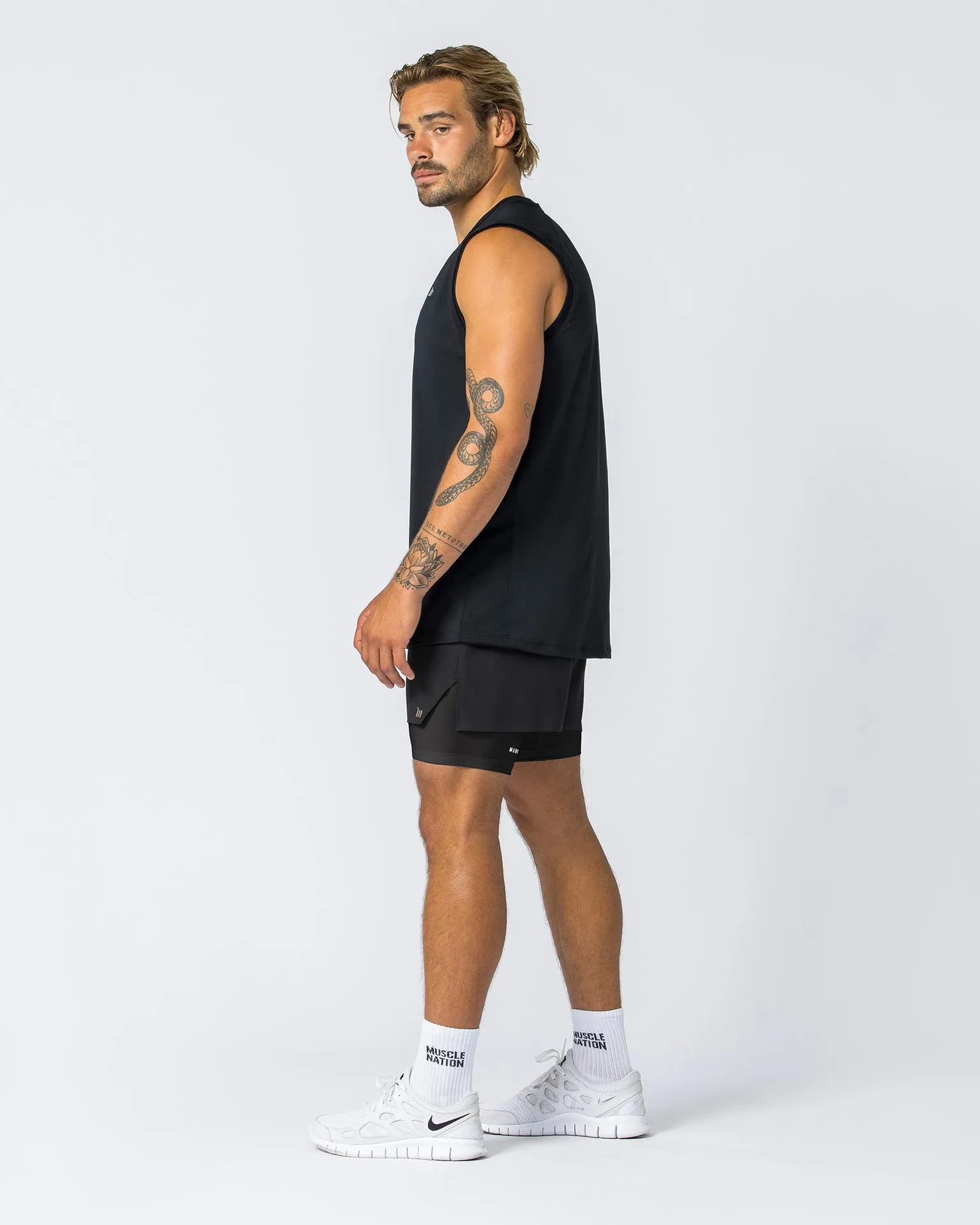 Replay 3" Shorts - Black/Black