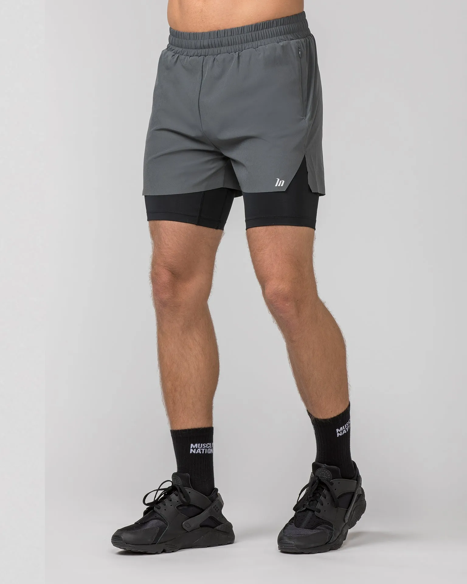 Replay 3" Shorts - Tornado/ Black