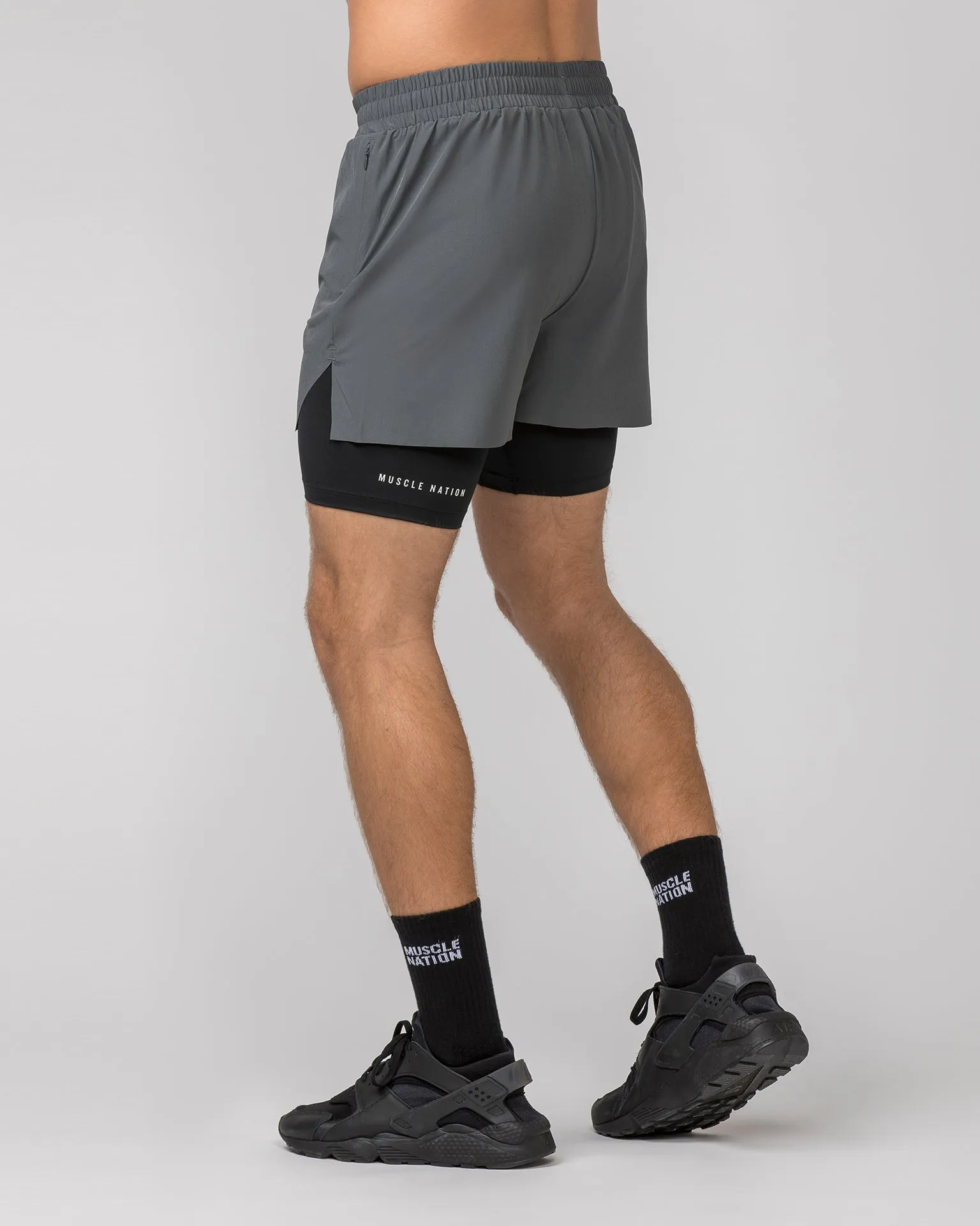 Replay 3" Shorts - Tornado/ Black