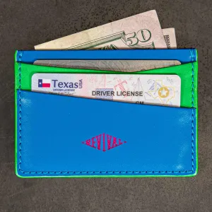 Revival Cycles Van Horn Card Wallet - Odioso Blue / Green