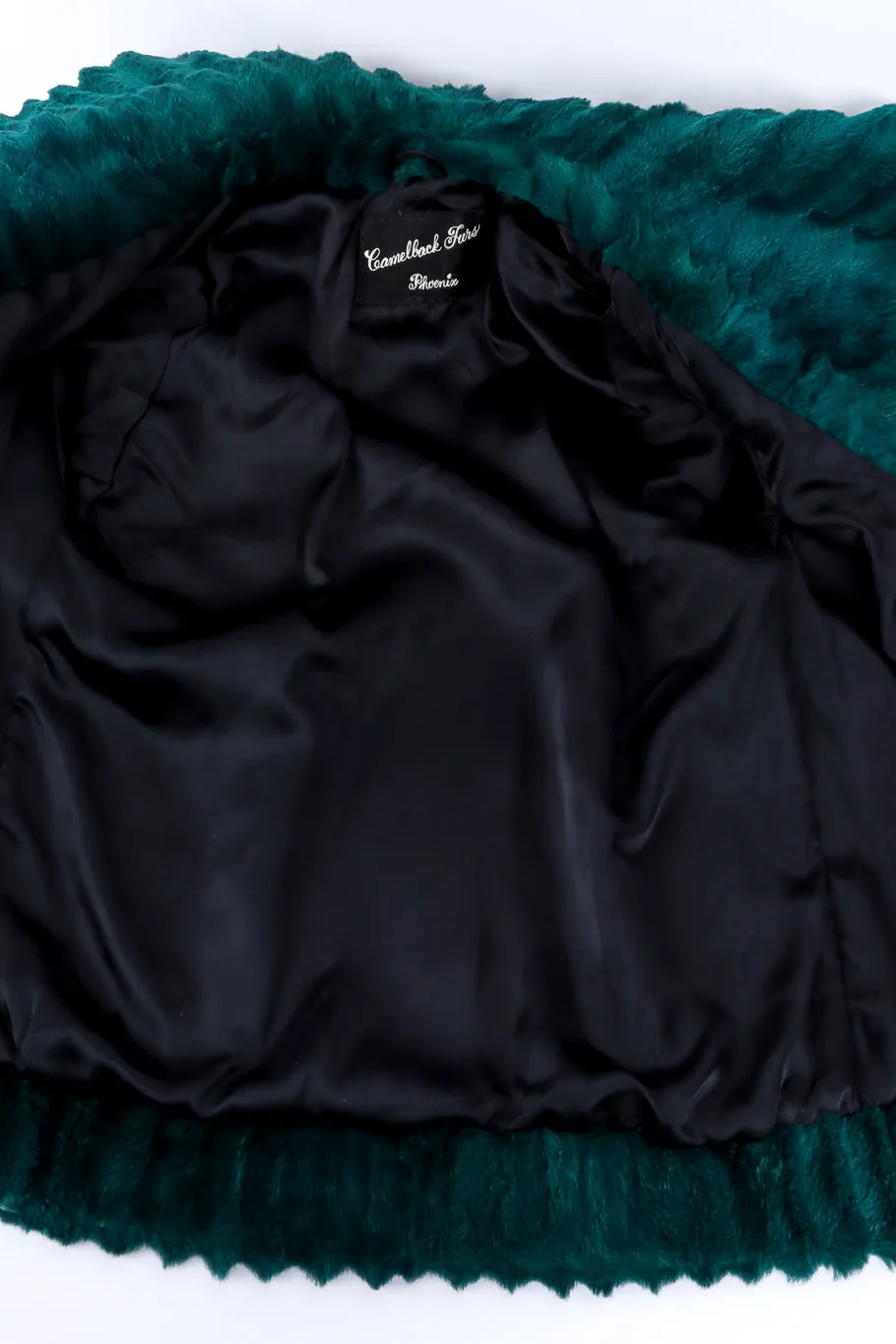 Ribbed Collar Fur Coat