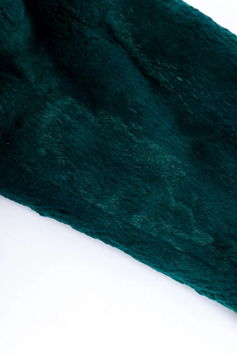 Ribbed Collar Fur Coat