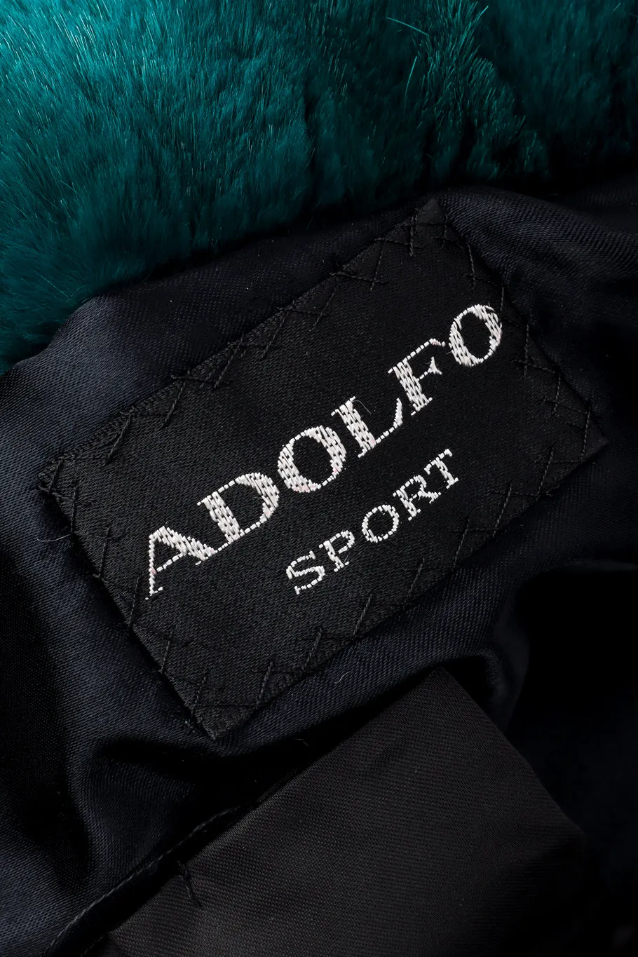 Ribbed Collar Fur Coat