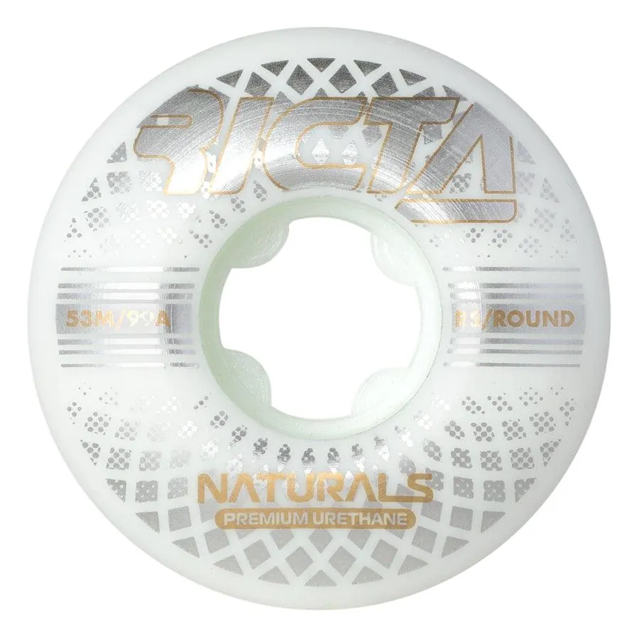 RICTA 53mm Reflective Naturals Round Wheels