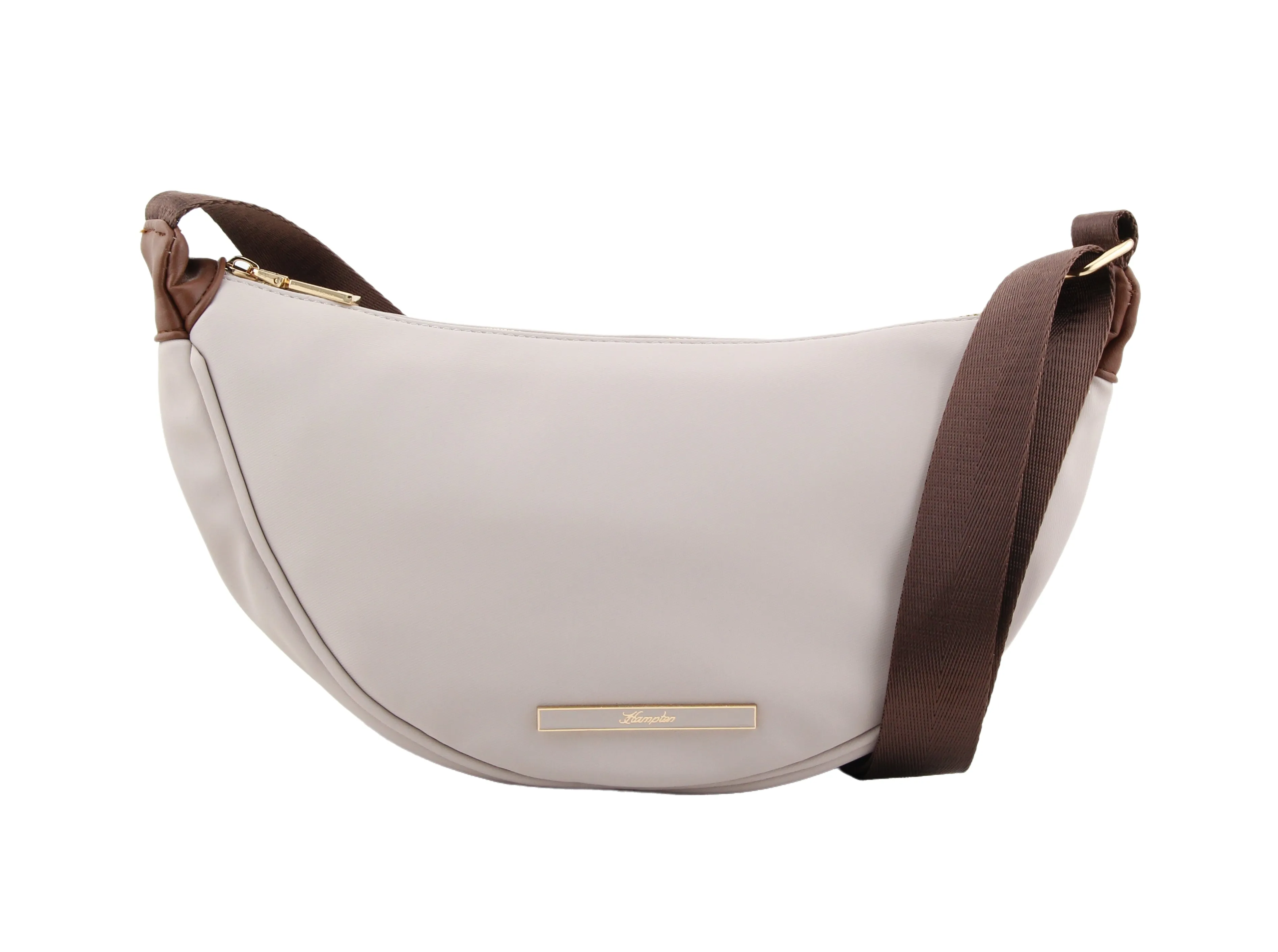 Rome Moon Shoulder Bag | Nude