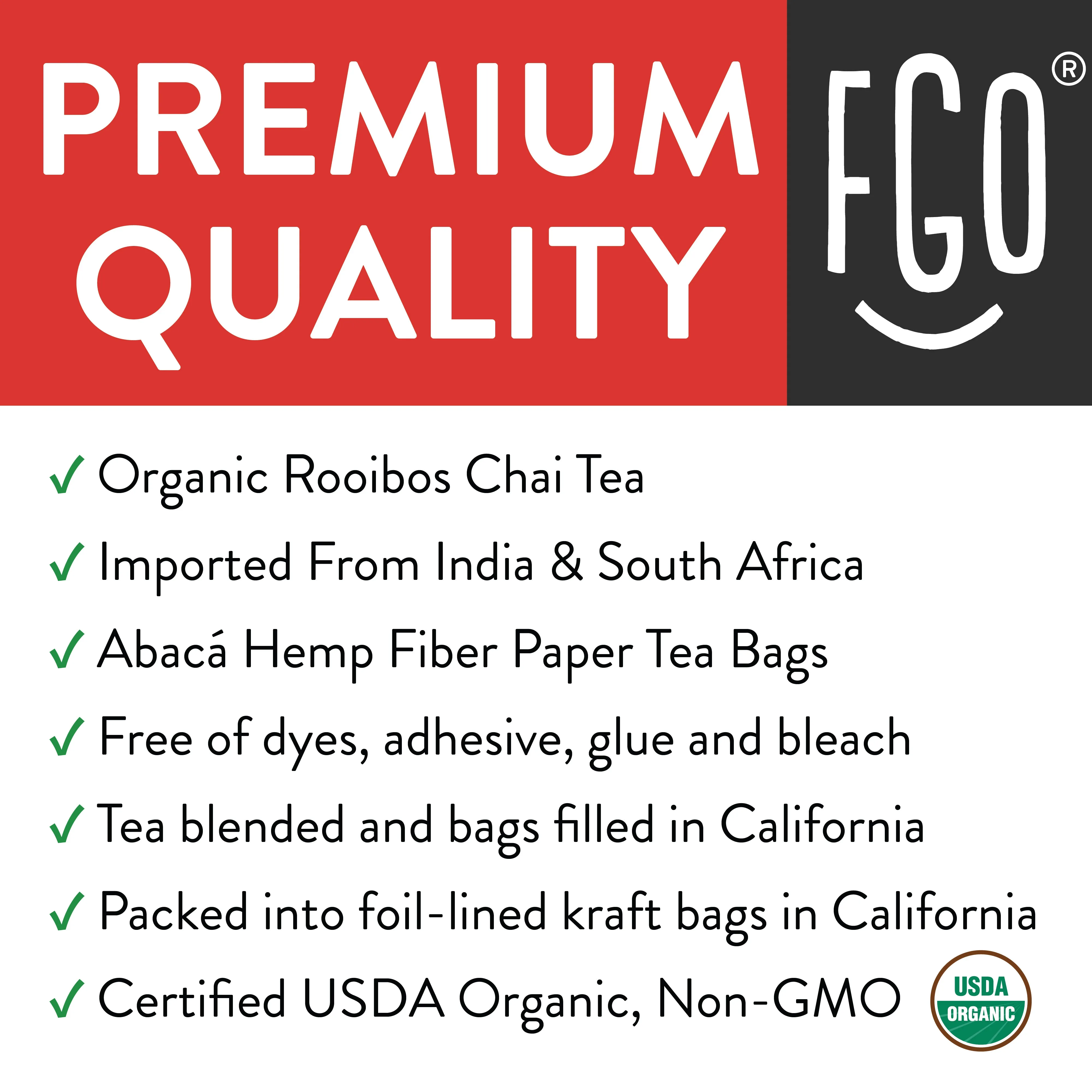 Rooibos Chai Tea Bags