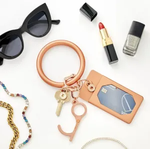 Rose Gold Silicone ID Case
