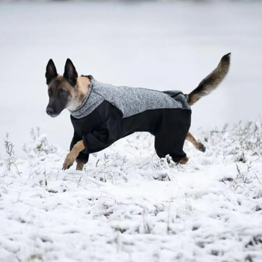 Rukka Pets Subrima Knit Fleece Black Dog Overall