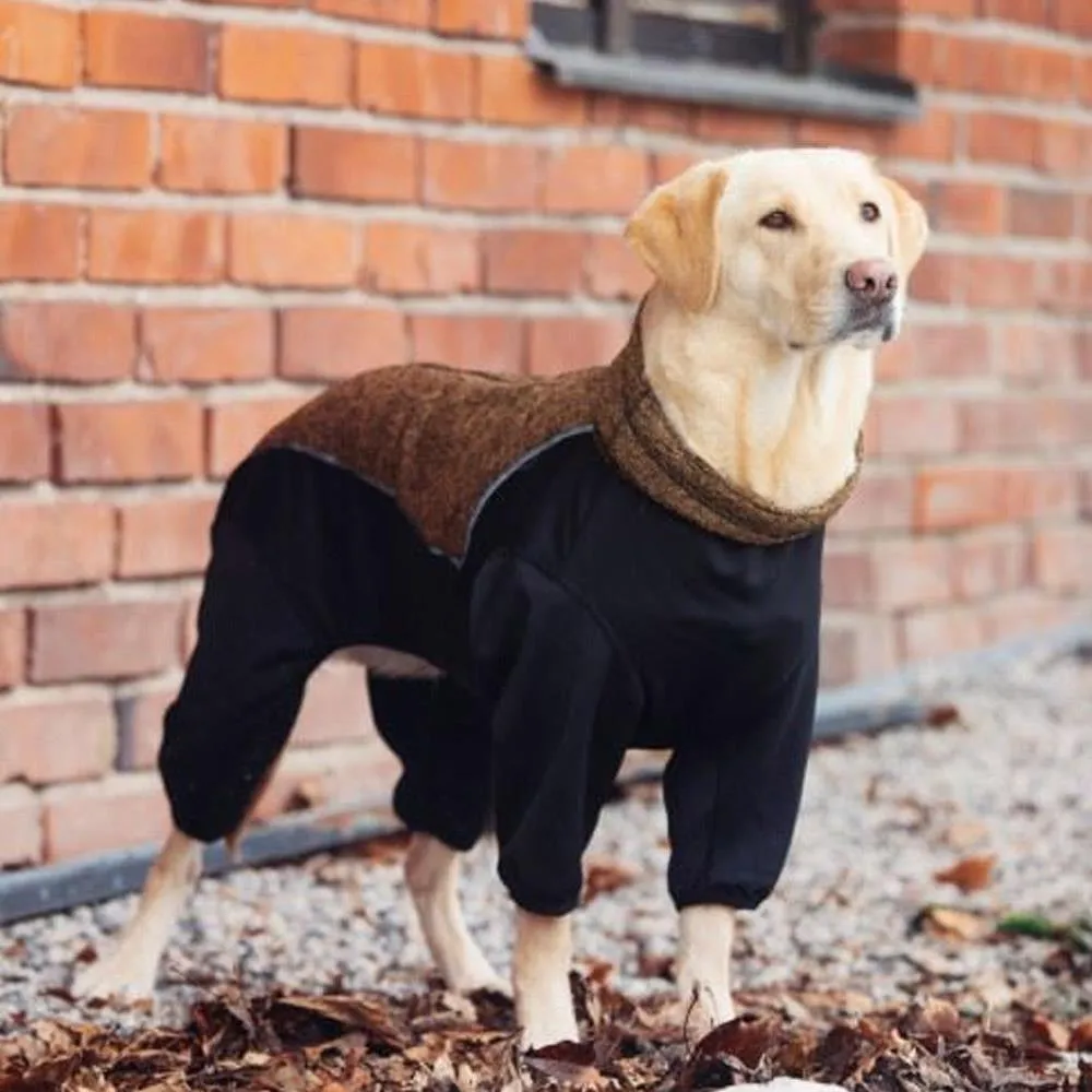 Rukka Pets Subrima Knit Fleece Brown Dog Overall