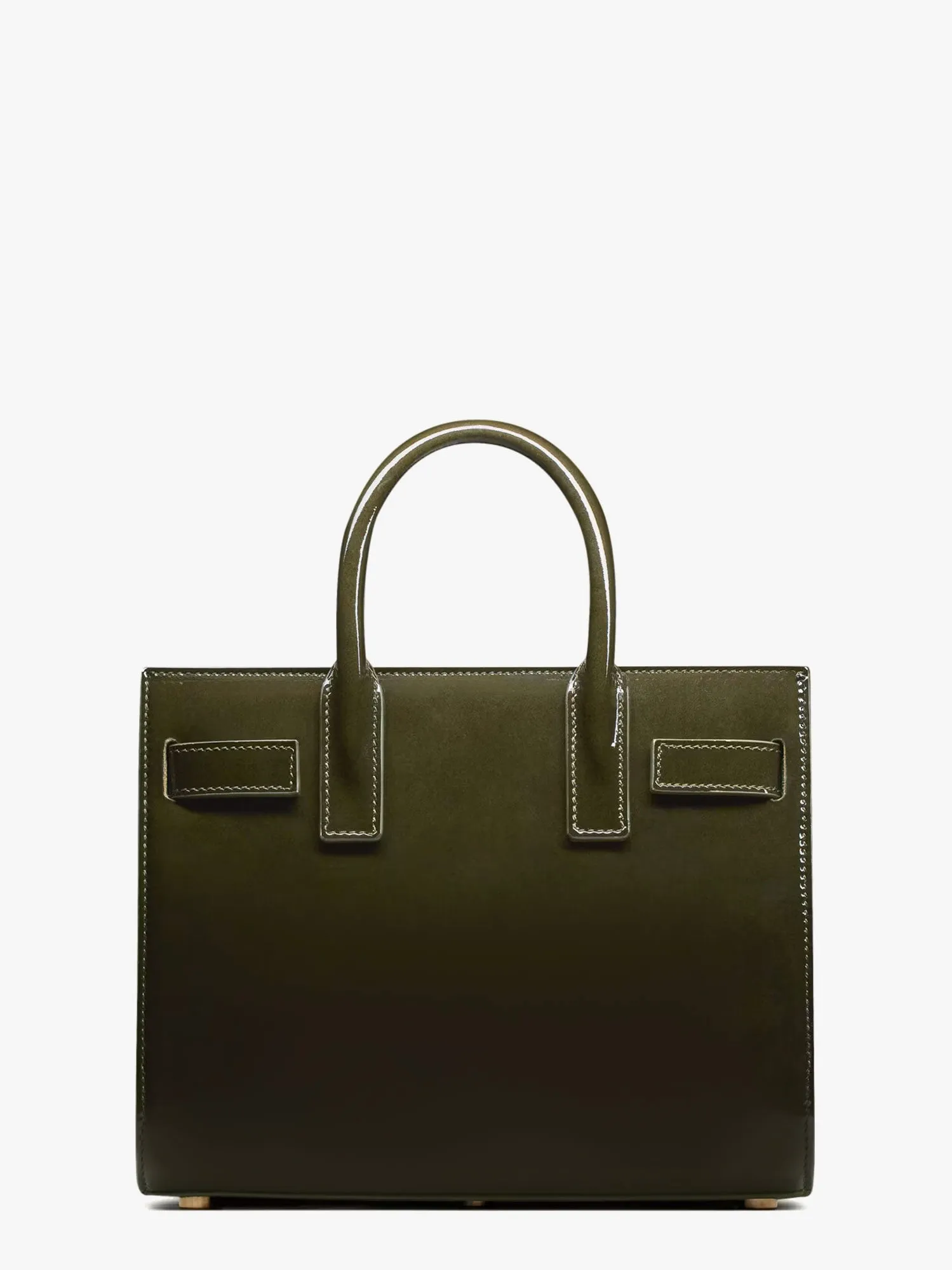 Saint Laurent Sac De Jour Nano Patent Leather Handbag With Metal Padlock