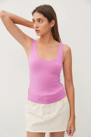 Scoop Neck Wide Strap Tank