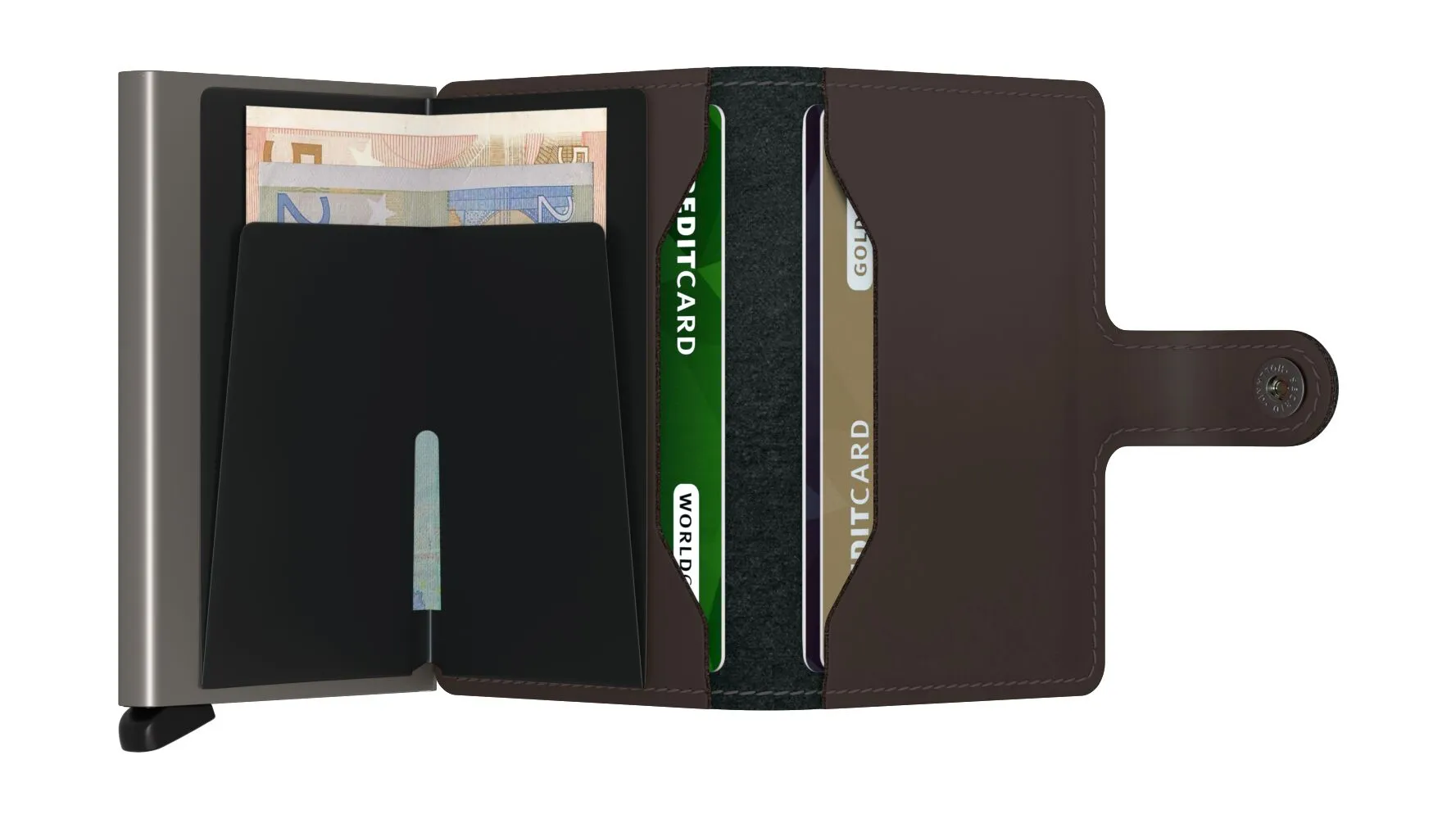 SECRID Miniwallet Leather - Matte Truffle