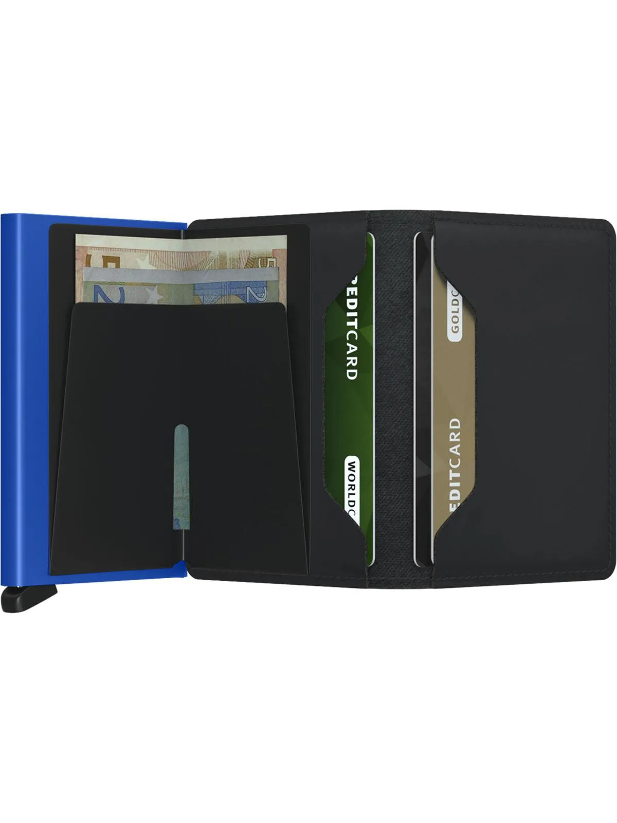 Secrid Slimwallet Matte Black Blue