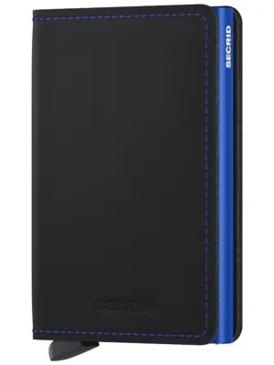 Secrid Slimwallet Matte Black Blue