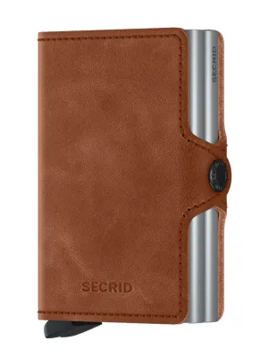 Secrid Twinwallet Vintage Cognac Silver