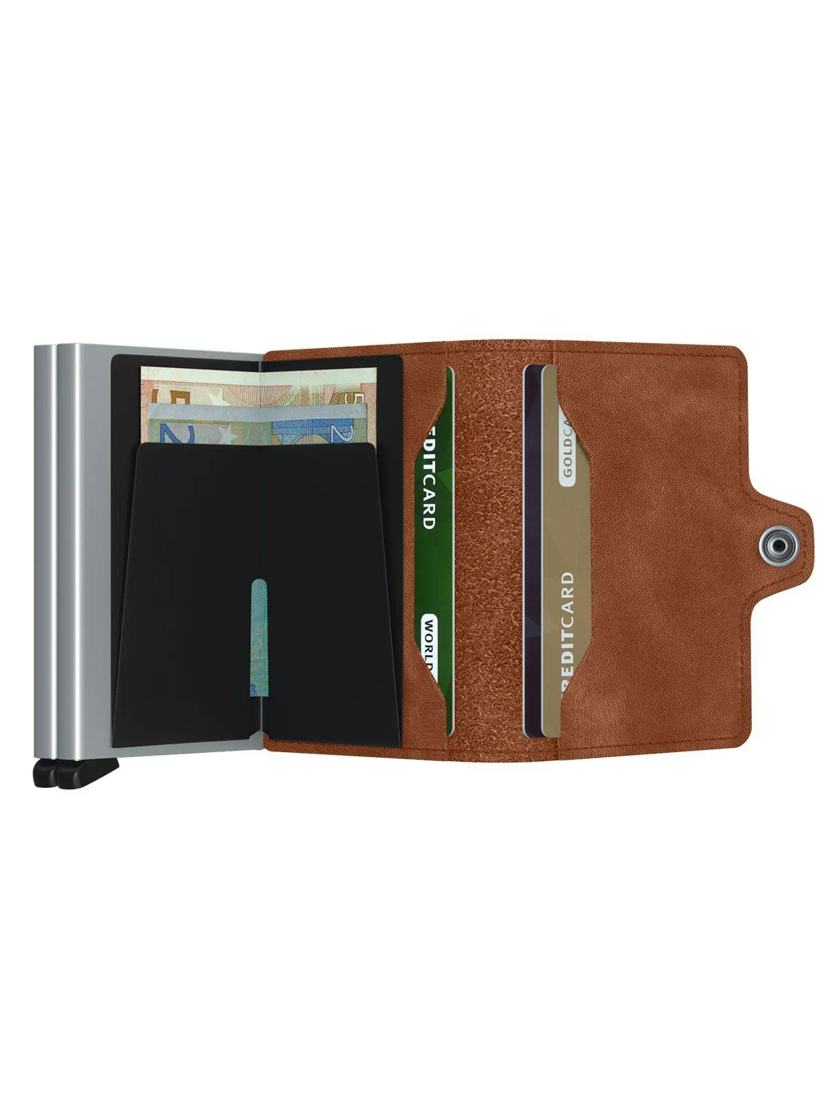 Secrid Twinwallet Vintage Cognac Silver