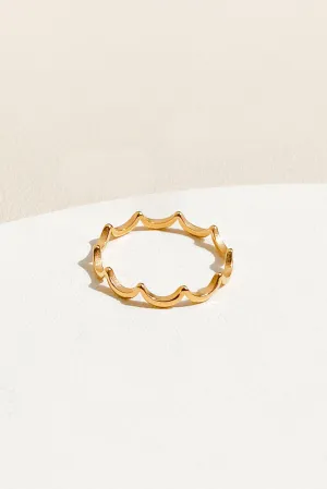 Serene Wave Ring (Stainless Steel)