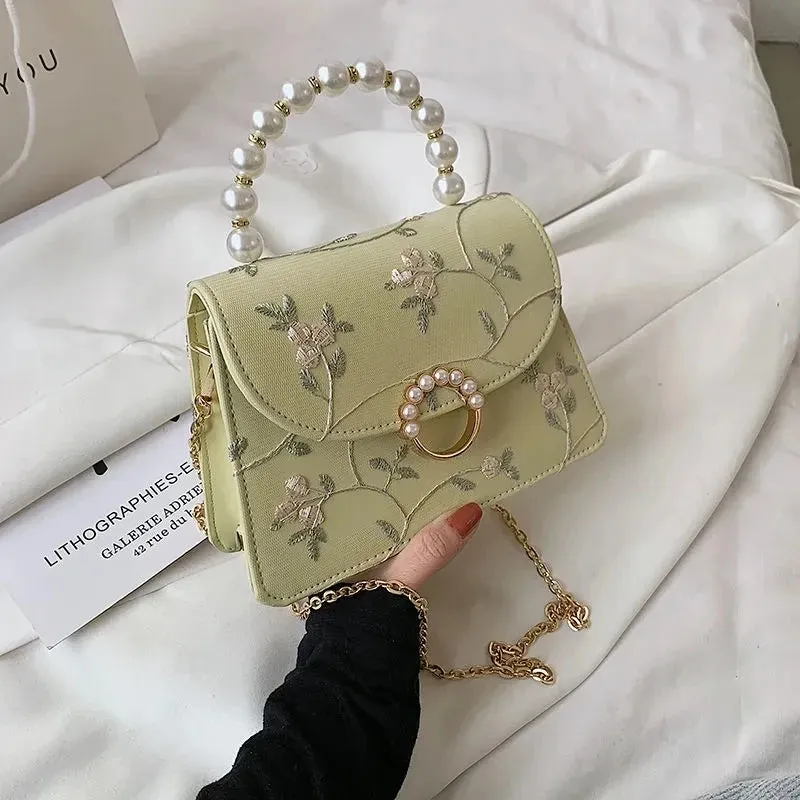 Shell Beads Bags Fashion Sweet Bag Women's Handbags Lace Wedding Chic Lady Chain Women Shoulder Crossbody Bag