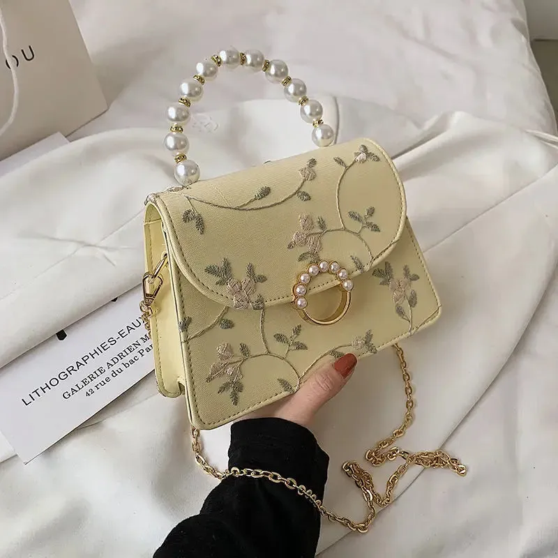 Shell Beads Bags Fashion Sweet Bag Women's Handbags Lace Wedding Chic Lady Chain Women Shoulder Crossbody Bag