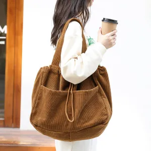 Shoulder Bags Drawstring Multi-pocket Handbag