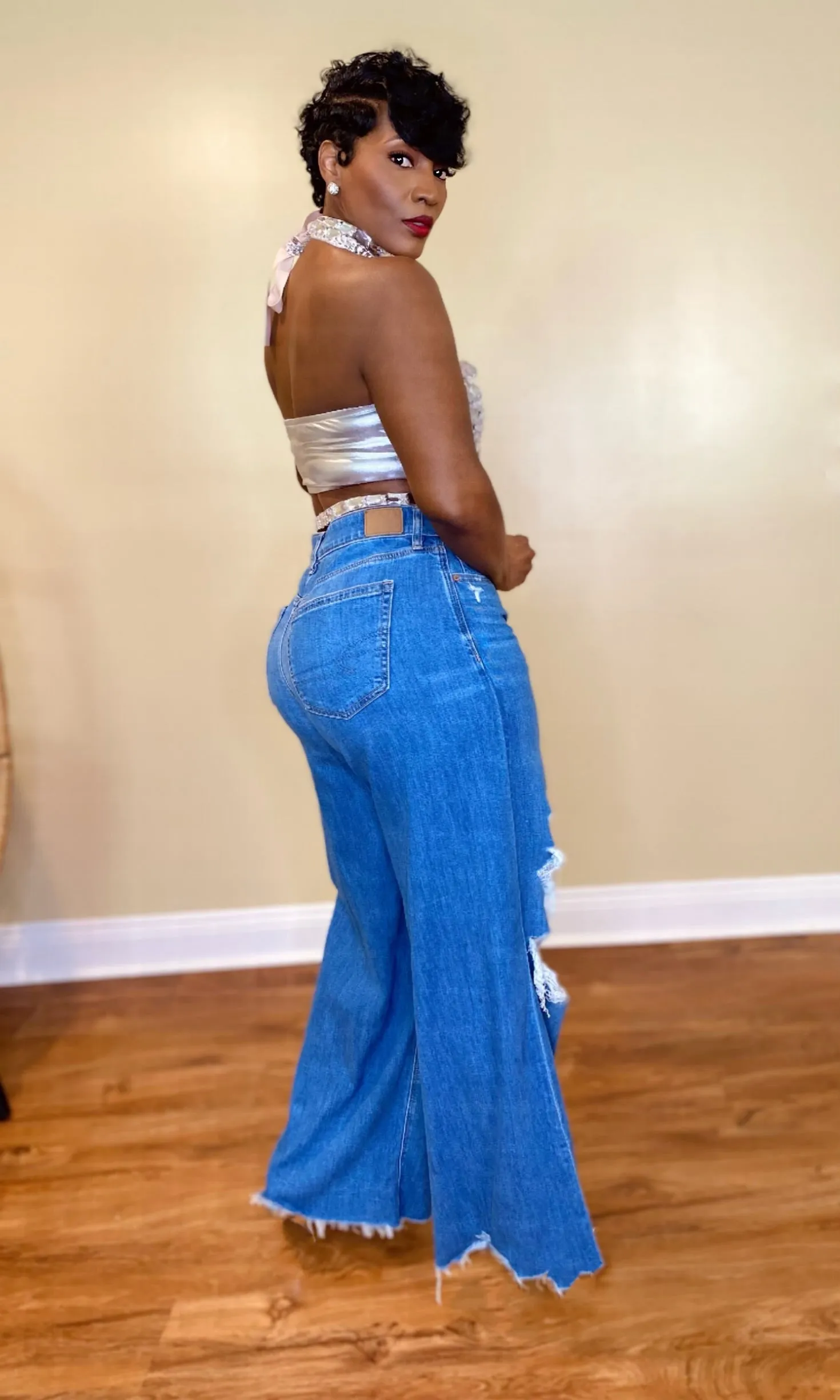 SILVER DIAMANTE TOP
