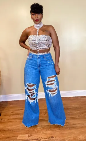 SILVER DIAMANTE TOP
