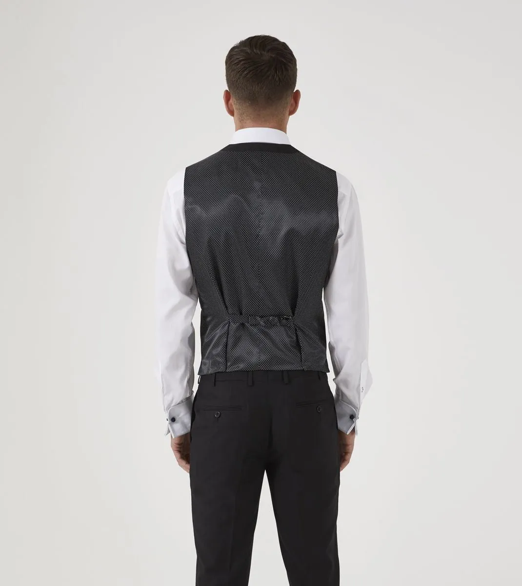 Skopes Milan Suit Waistcoats For Mens in Black, 34 to 50