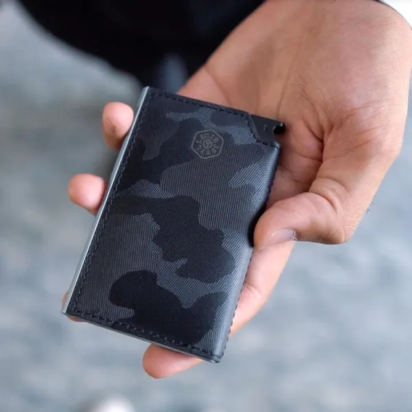 SLIM CARD SLIDE WALLET, CAMO