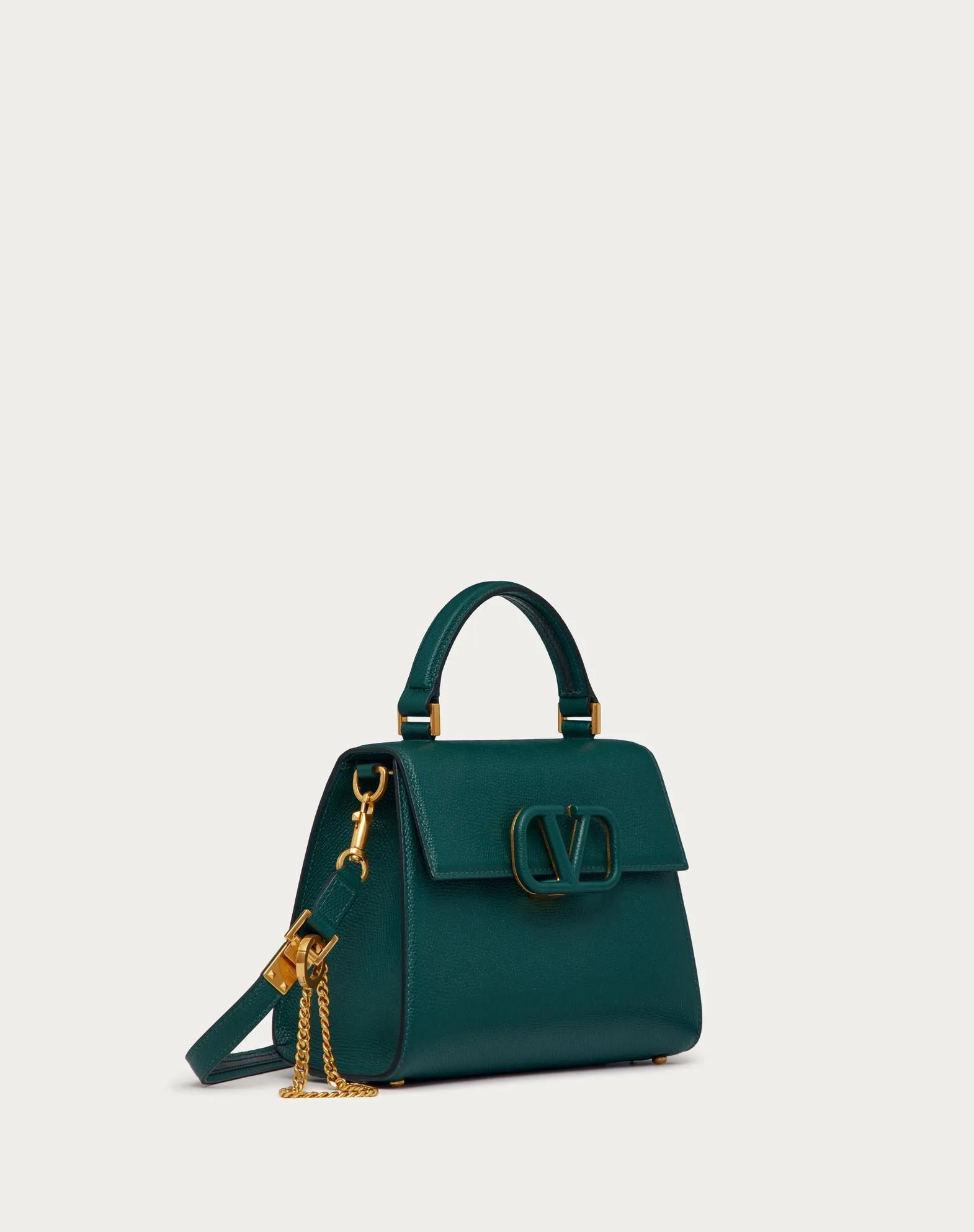 Small Vsling Grainy Calfskin Handbag