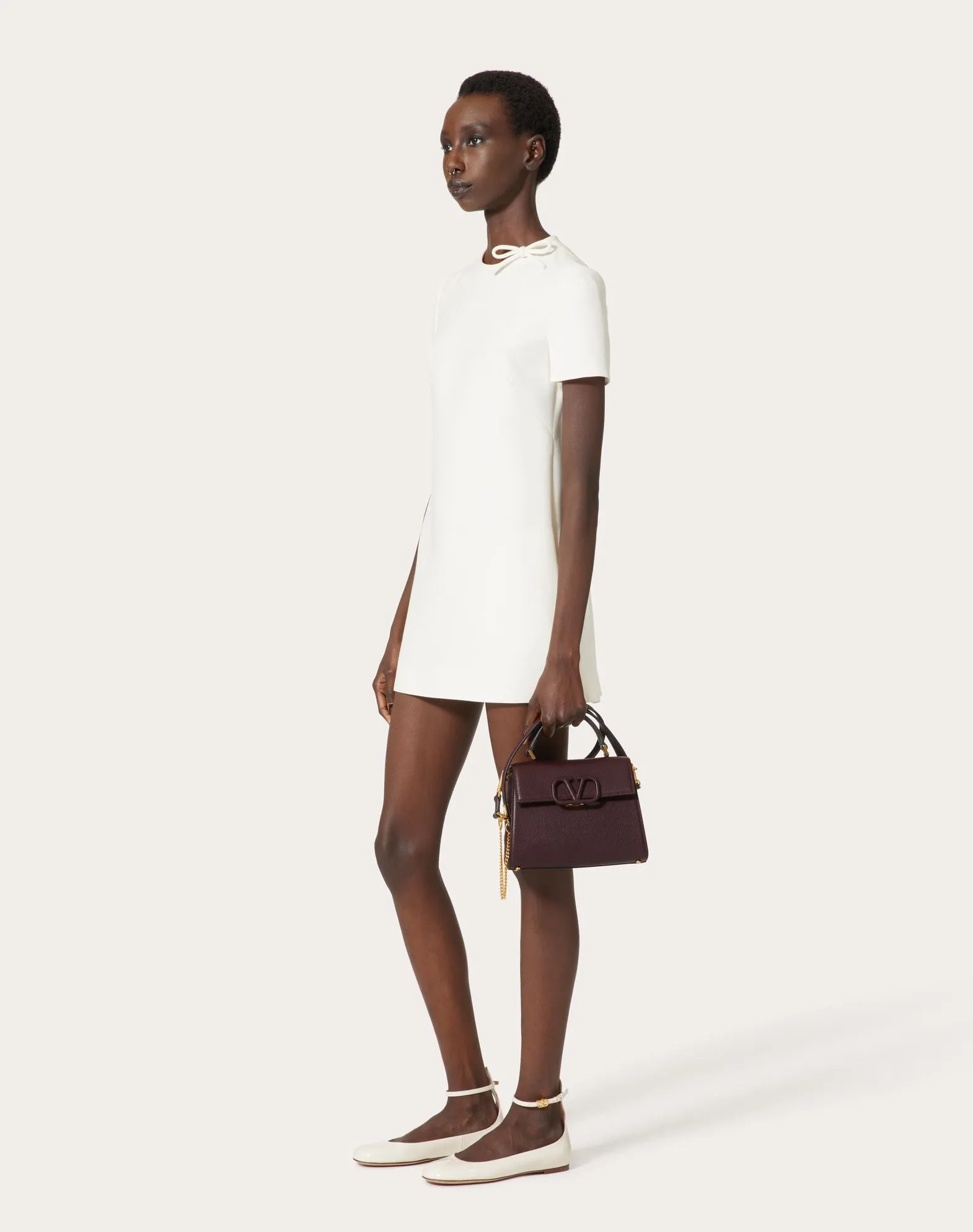Small Vsling Grainy Calfskin Handbag