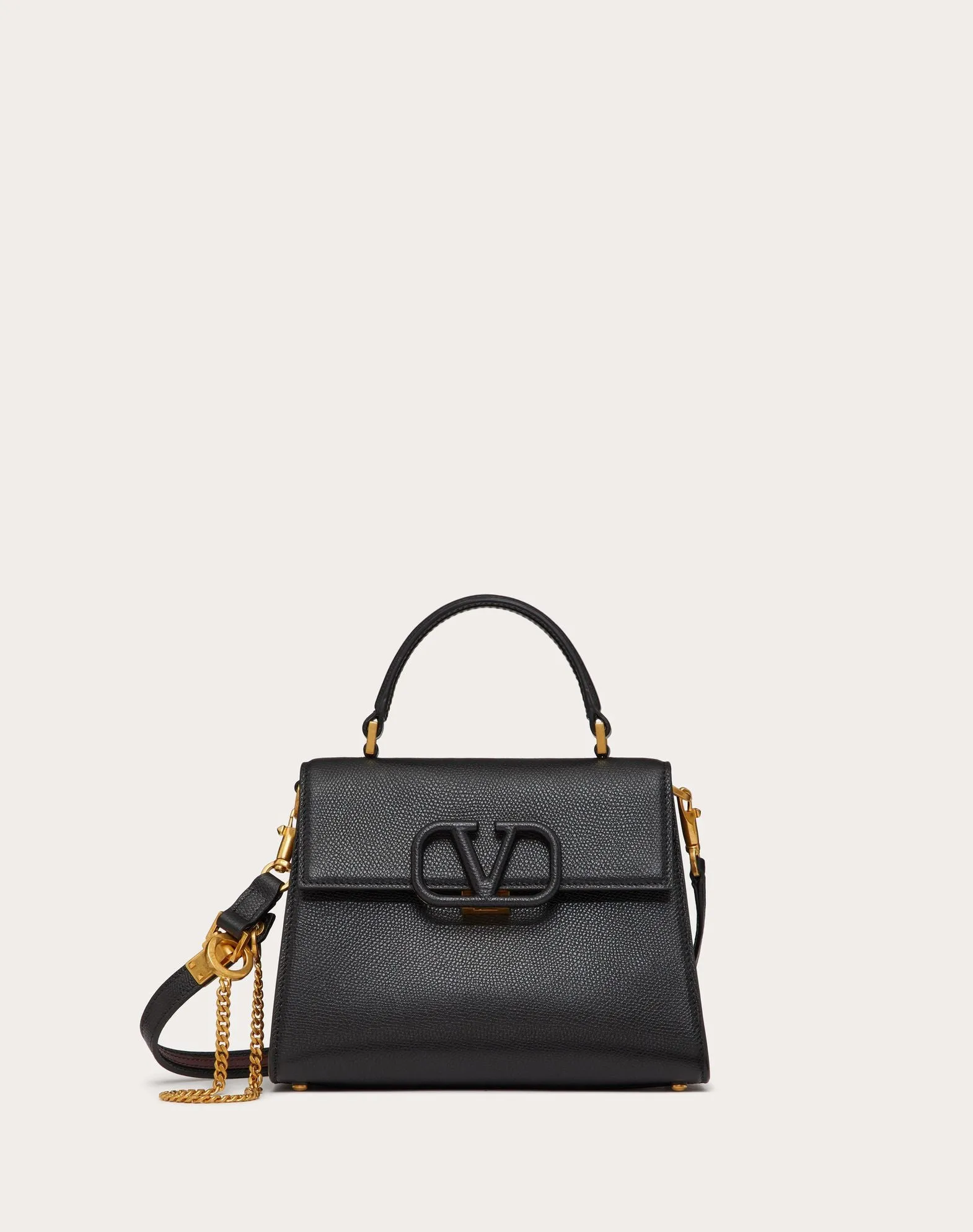 Small Vsling Grainy Calfskin Handbag