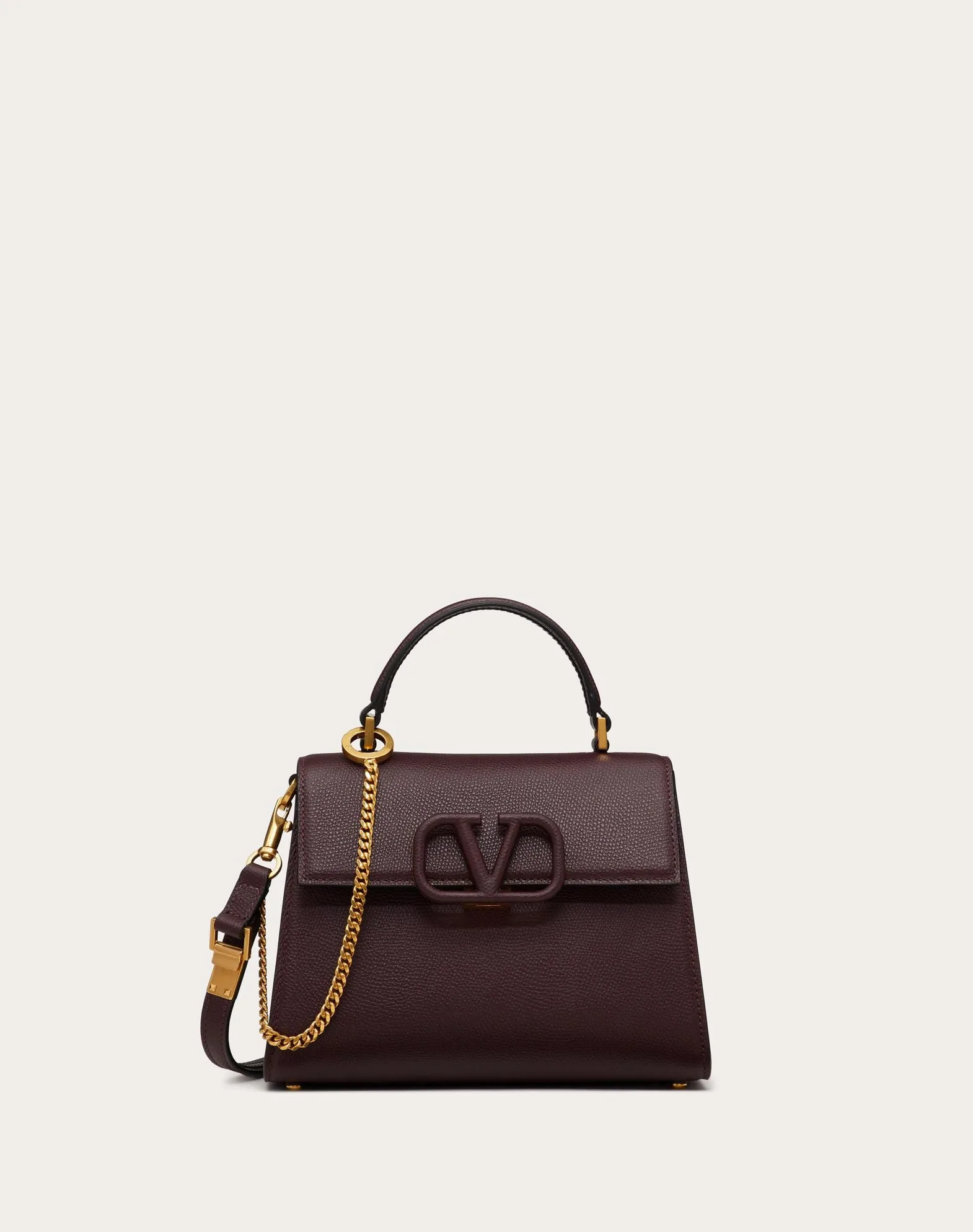 Small Vsling Grainy Calfskin Handbag