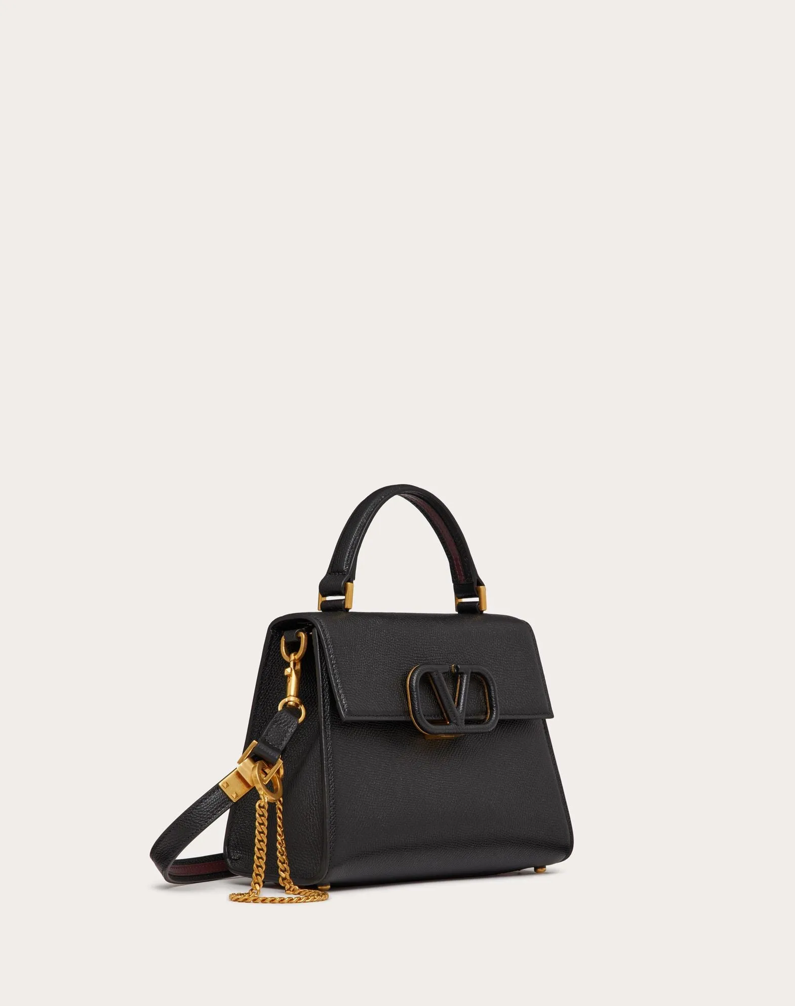 Small Vsling Grainy Calfskin Handbag