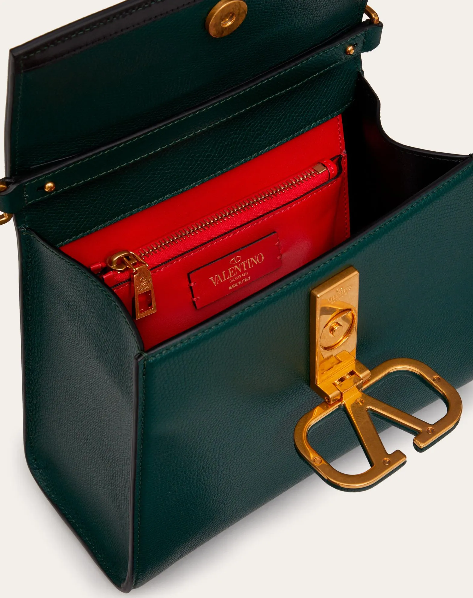 Small Vsling Grainy Calfskin Handbag