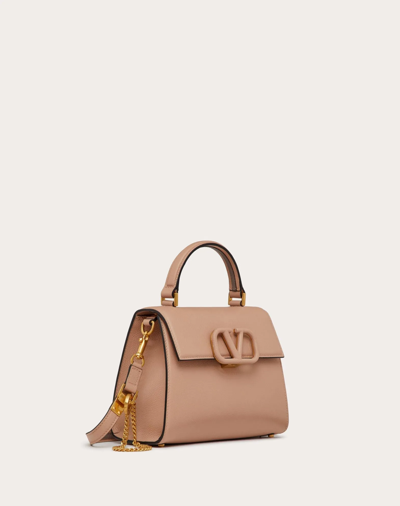 Small Vsling Grainy Calfskin Handbag