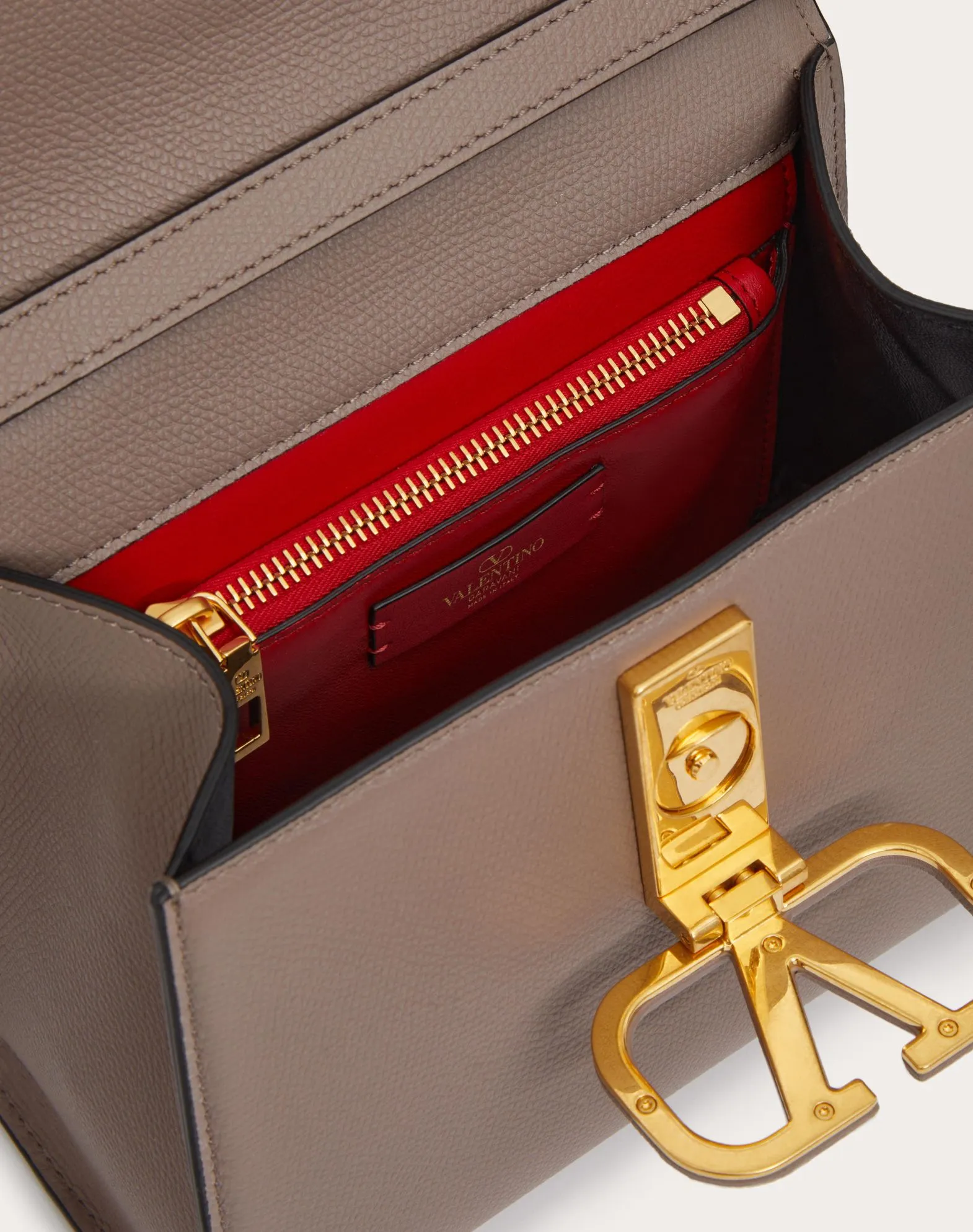 Small Vsling Grainy Calfskin Handbag