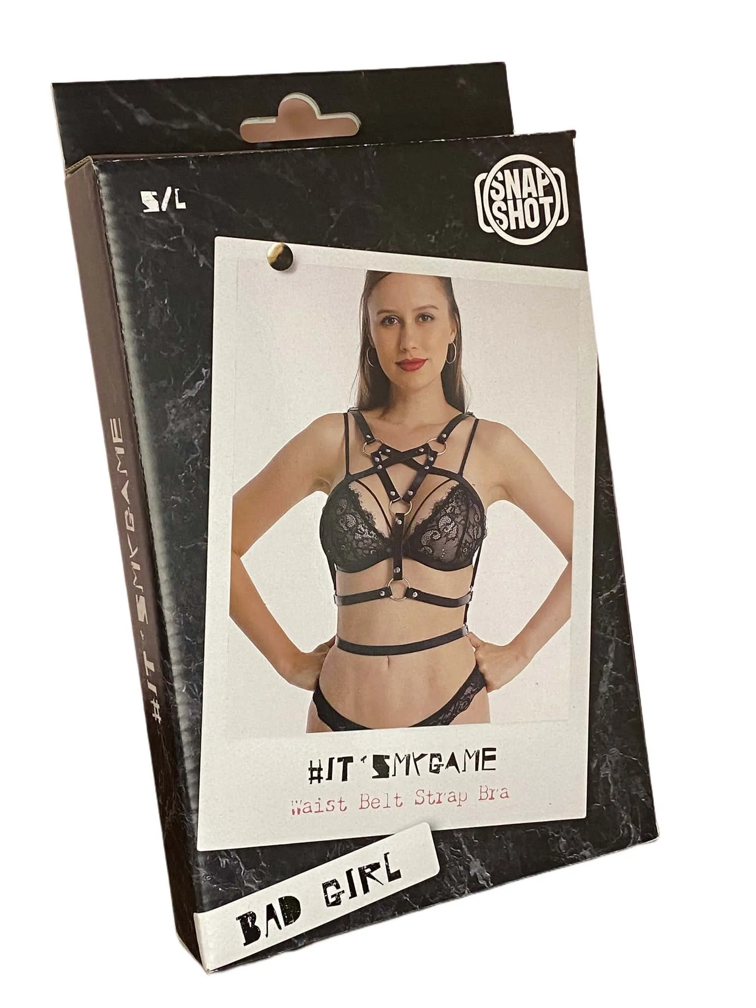 Snapshot Bad Girl - #itsmygame - Waist Belt Strap BH - One Size - Zwart