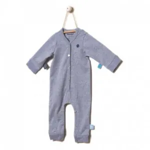 Snoozebaby Long sleeve Suit in Blue melange - 4 Sizes