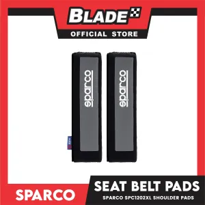 Sparco SPC1202XL Shoulder Pad, Set of 2 (Black/Grey)