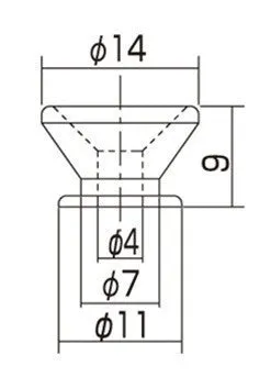 Strap Buttons (2) with Screws, Aged Chrome