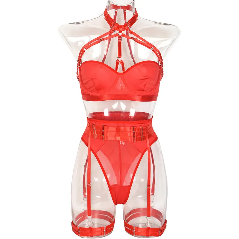 Strap Mesh Waist Belt Lingerie
