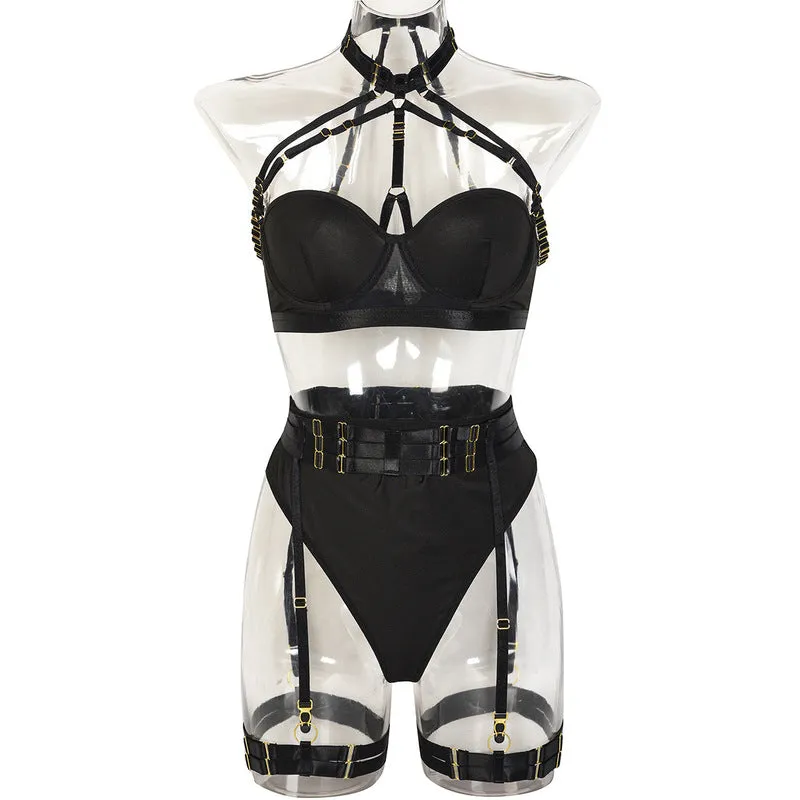 Strap Mesh Waist Belt Lingerie