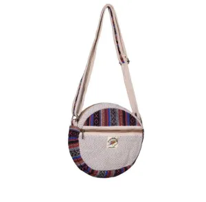 Sunshine Joy - Hemp Round Crossbody Bag