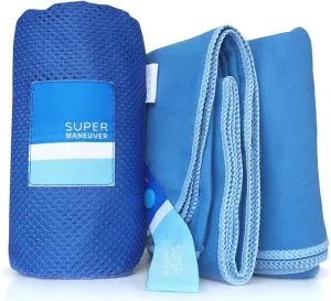 Super Towel for Sports, Beach & Travel — Lightweight, Compact, Absorbent, Quick-Drying, Soft Microfiber Suede — Awesome for pool, gym, yoga, bath, camping (Medium 40x20", Extra Large 60x32")