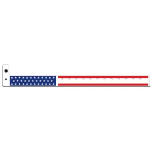 Superband® Expressions Plastic Wristbands 3/4" Stars & Stripes Design 4034 (500/Box)