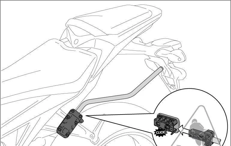 SW - MOTECH BLAZE PANNIERS SPACER BAR. KTM 1290 SUPER DUKE 1290 SUPER DUKE R 14-21