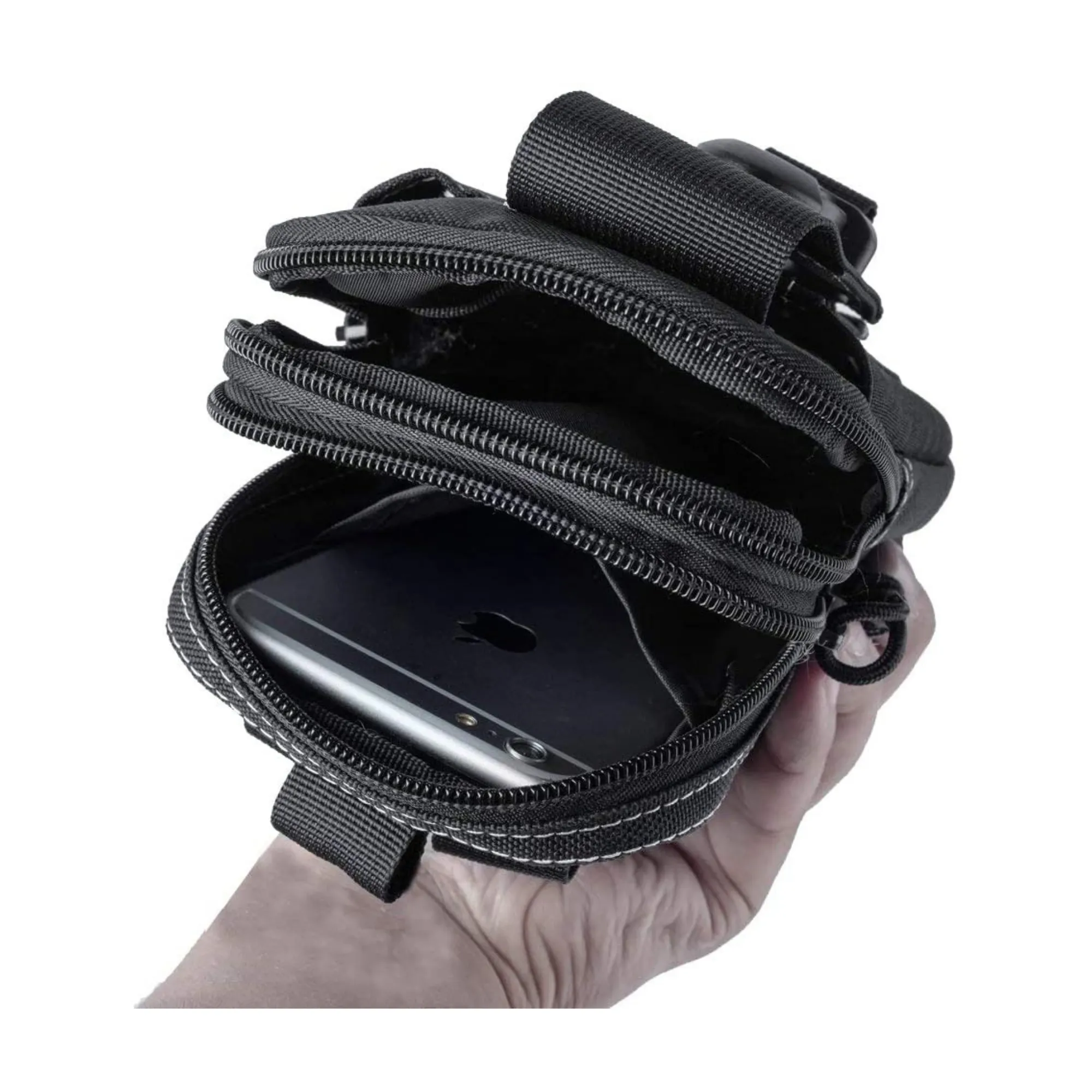 Tactical MOLLE Military Pouch Waist Bag for Hiking, Running and
