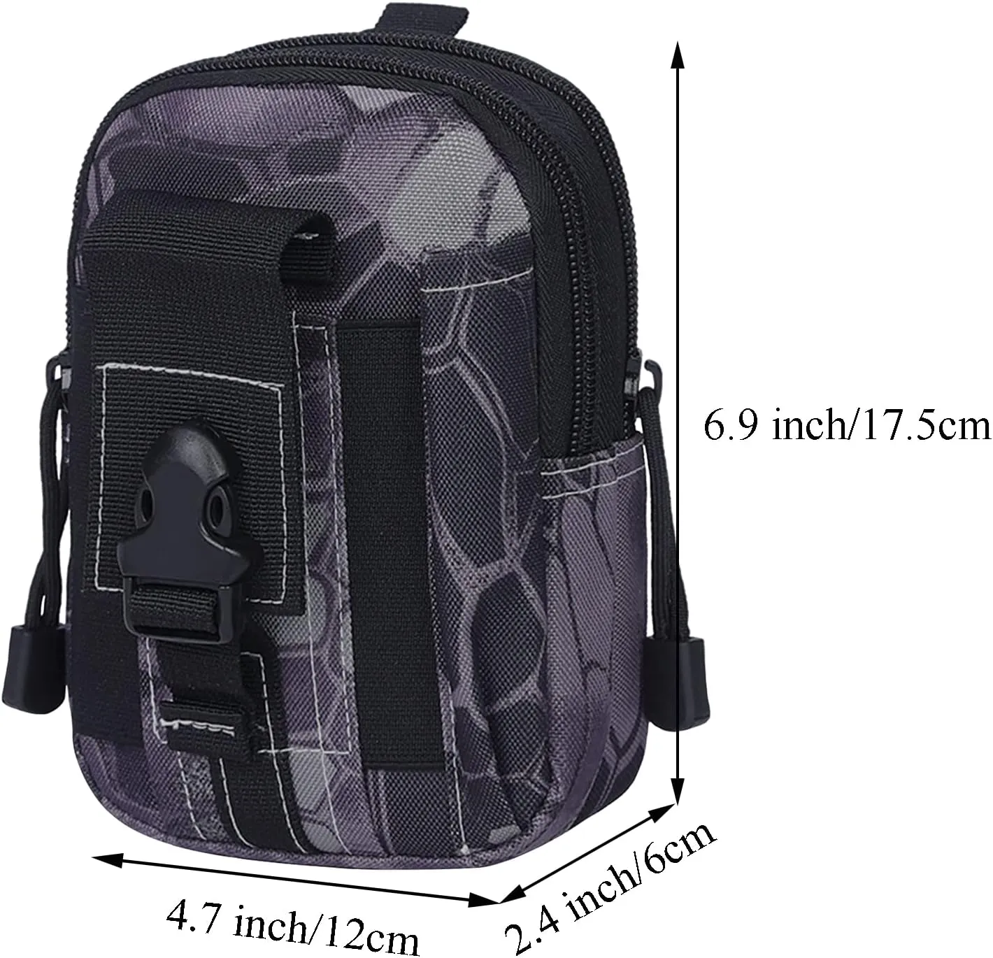 Tactical MOLLE Military Pouch Waist Bag for Hiking, Running and