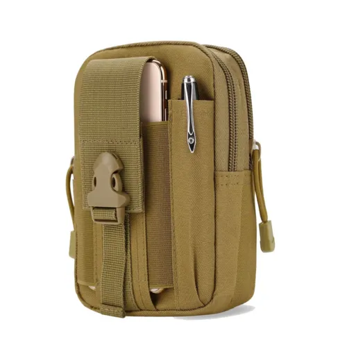 Tactical MOLLE Military Pouch Waist Bag for Hiking, Running and