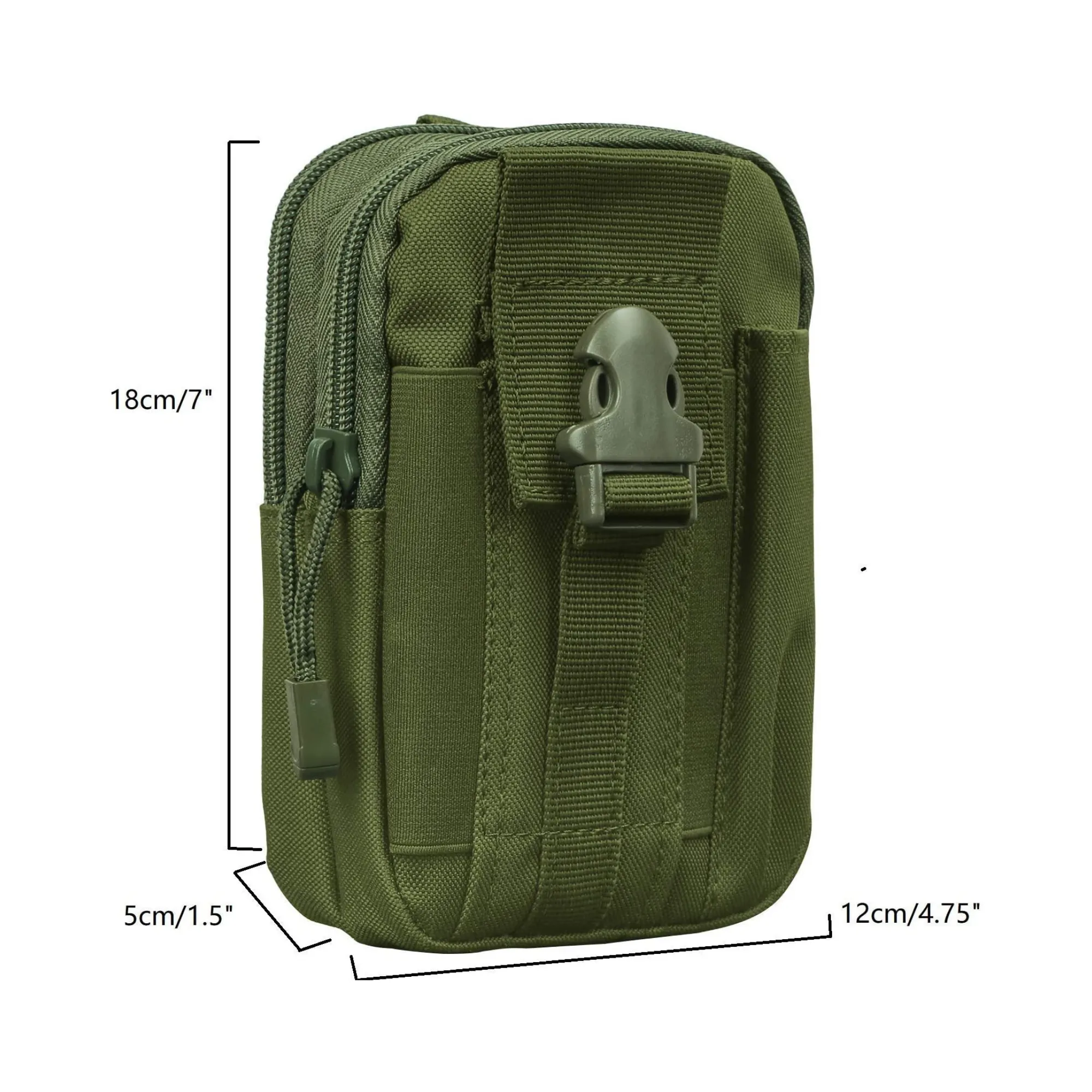 Tactical MOLLE Military Pouch Waist Bag for Hiking, Running and